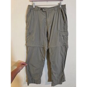 Columbia Titanium Convertible Cargo Pants Womens Medium Long Khaki Hiking Pants